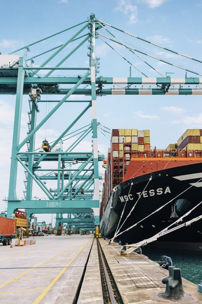 MSC Tessa (built 2023), 24 116 TEUs, Tanjung Pelepas, Malaysia
